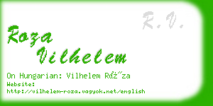 roza vilhelem business card